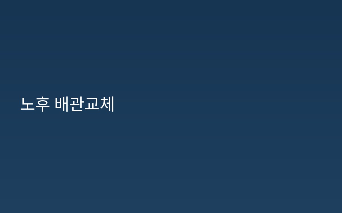 창전동하수구 배관교체 하수구막힘